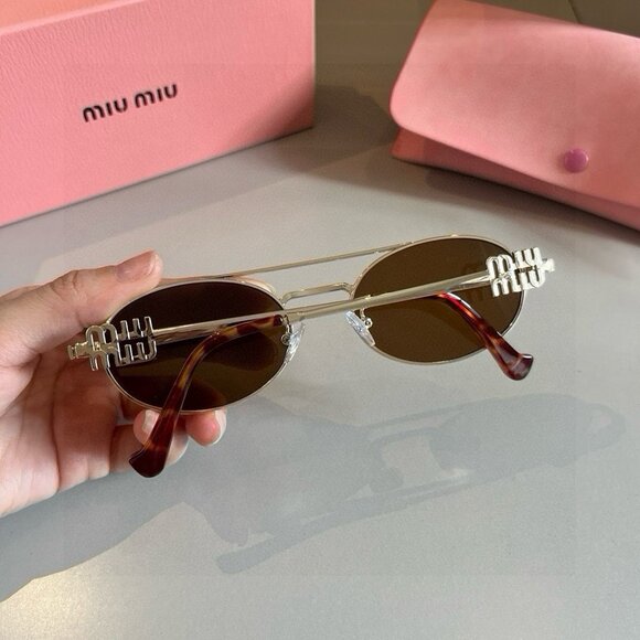 Miu Miu Brown Sunglasses - Picture 8 of 8